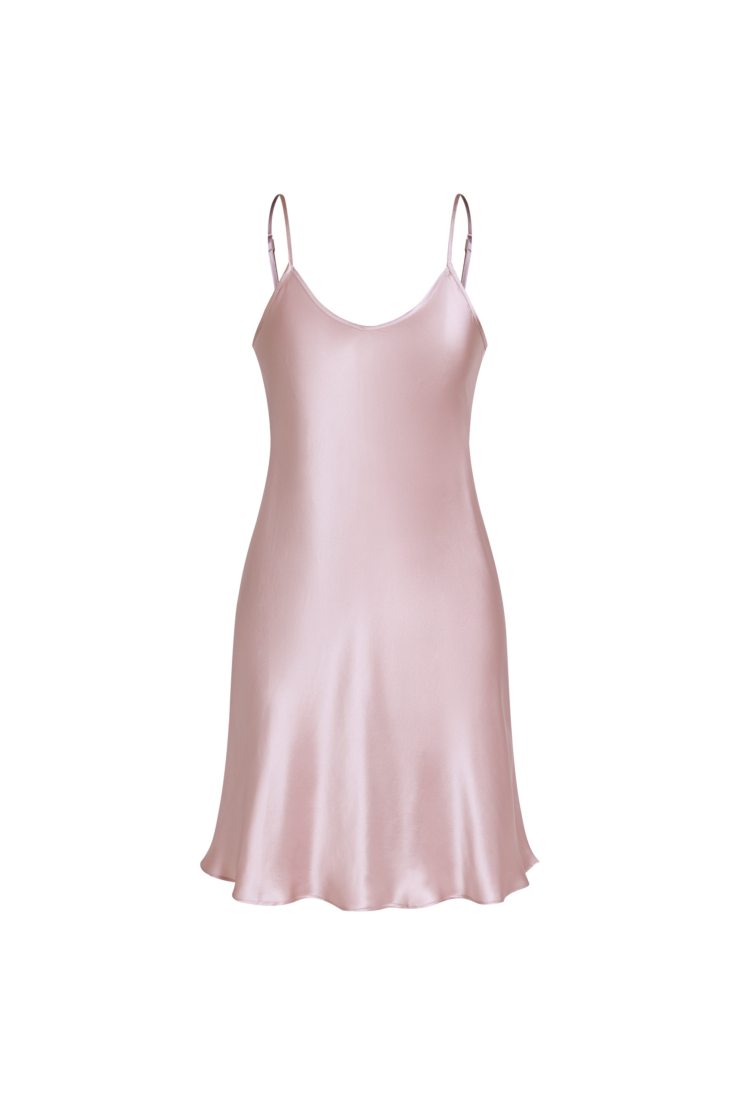 Blushing Skies Slip Dress In Mulberry Silk - Afterglow Rose