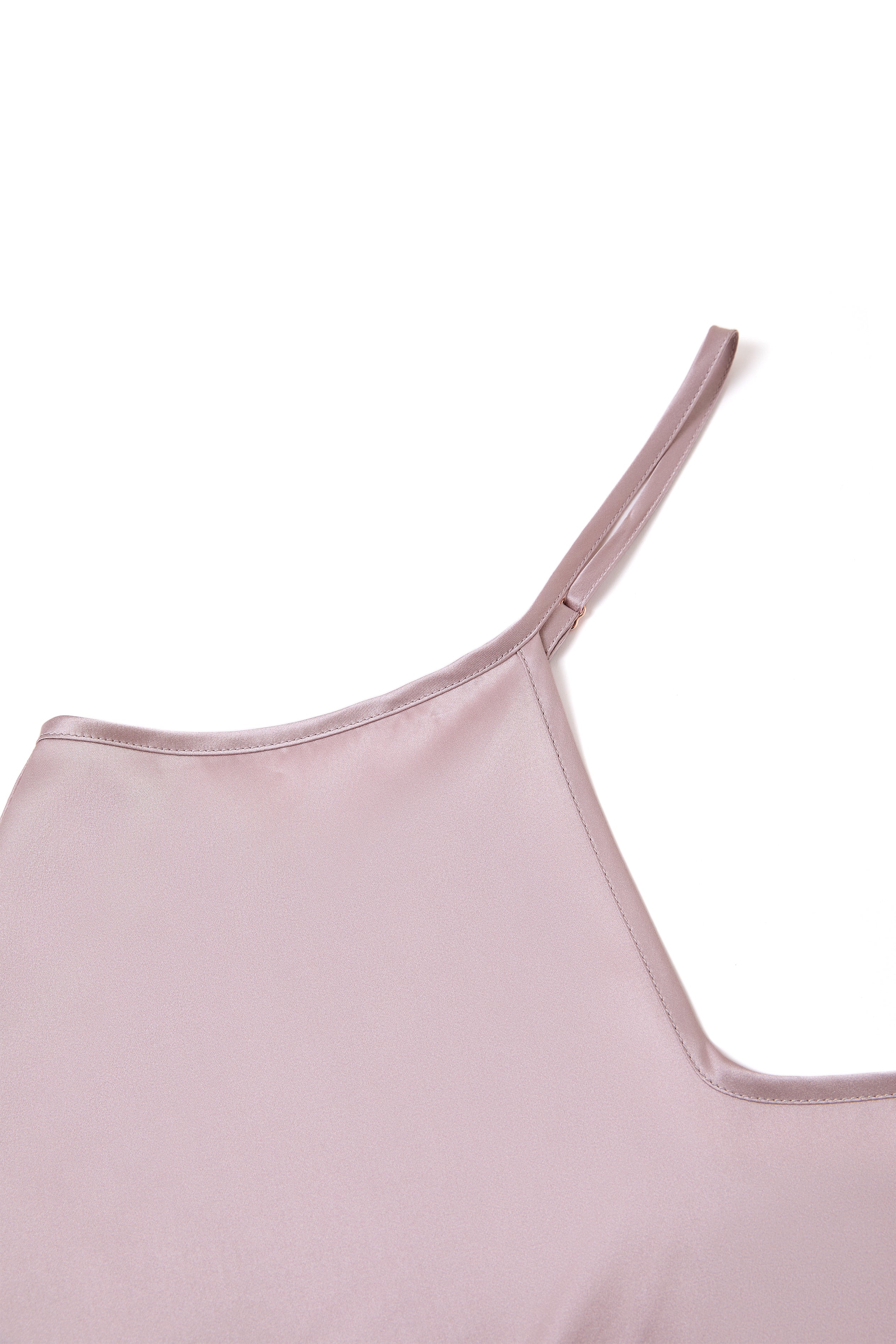 Blushing Skies Slip Dress In Mulberry Silk - Afterglow Rose