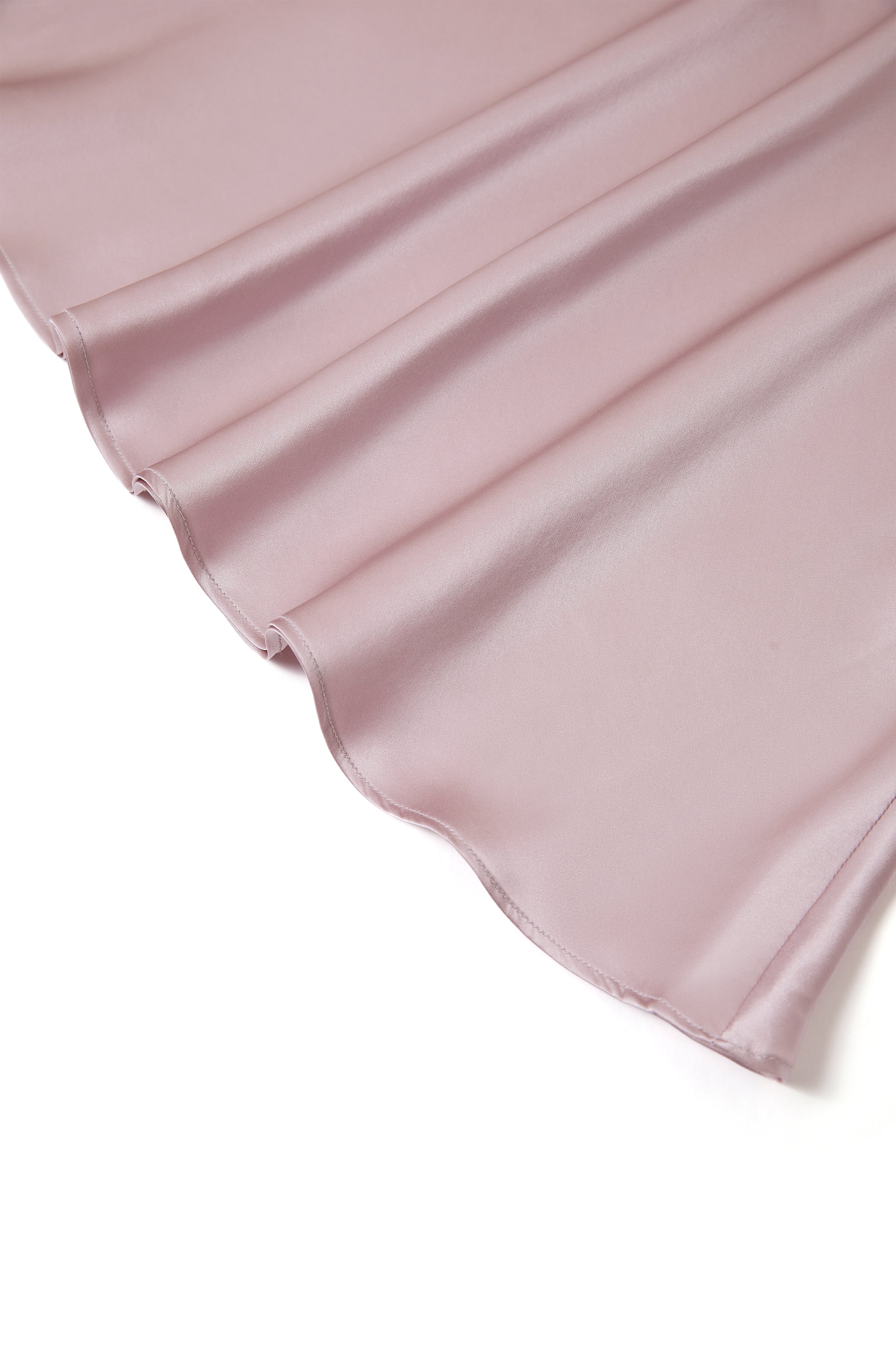Blushing Skies Slip Dress In Mulberry Silk - Afterglow Rose