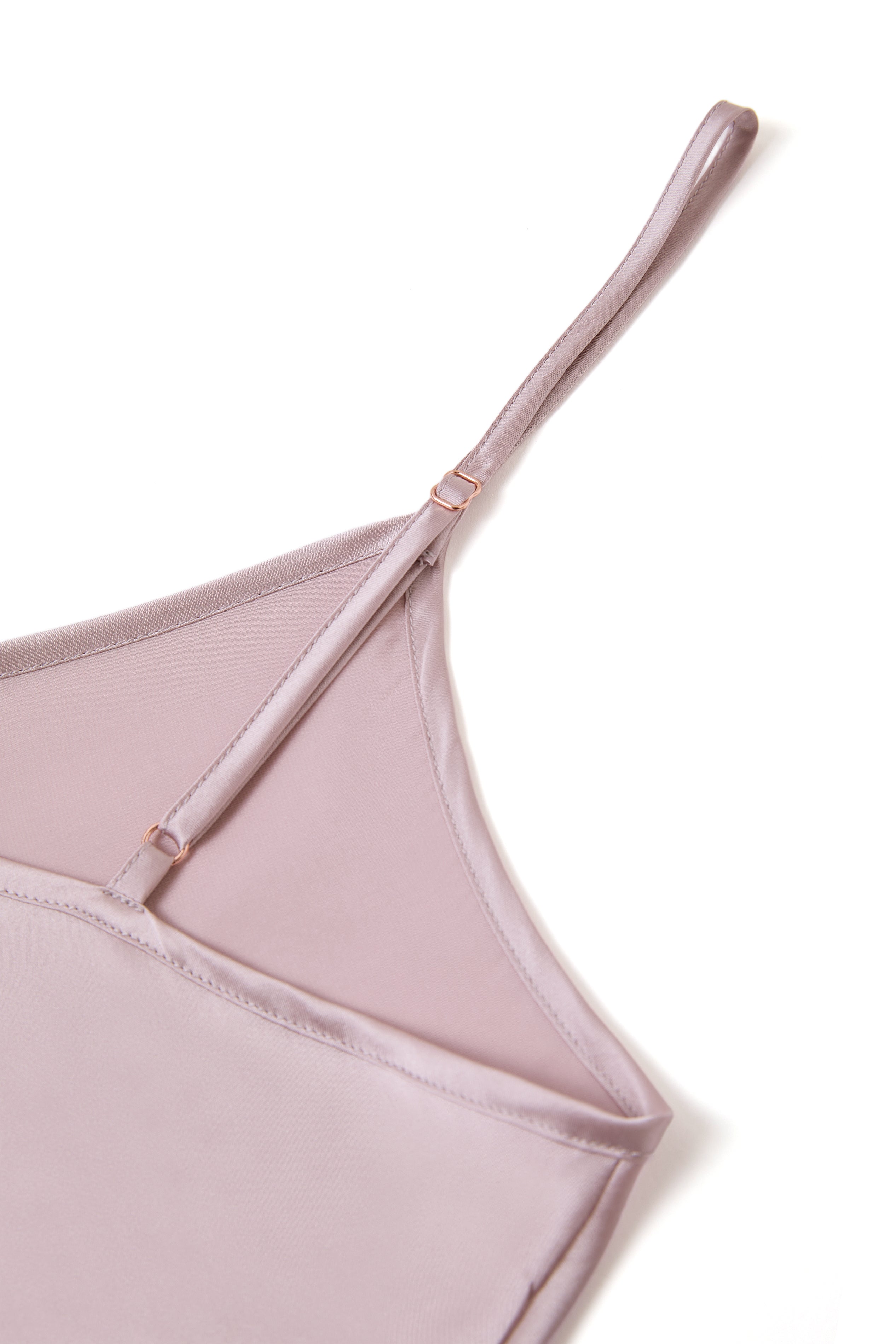 Blushing Skies Slip Dress In Mulberry Silk - Afterglow Rose