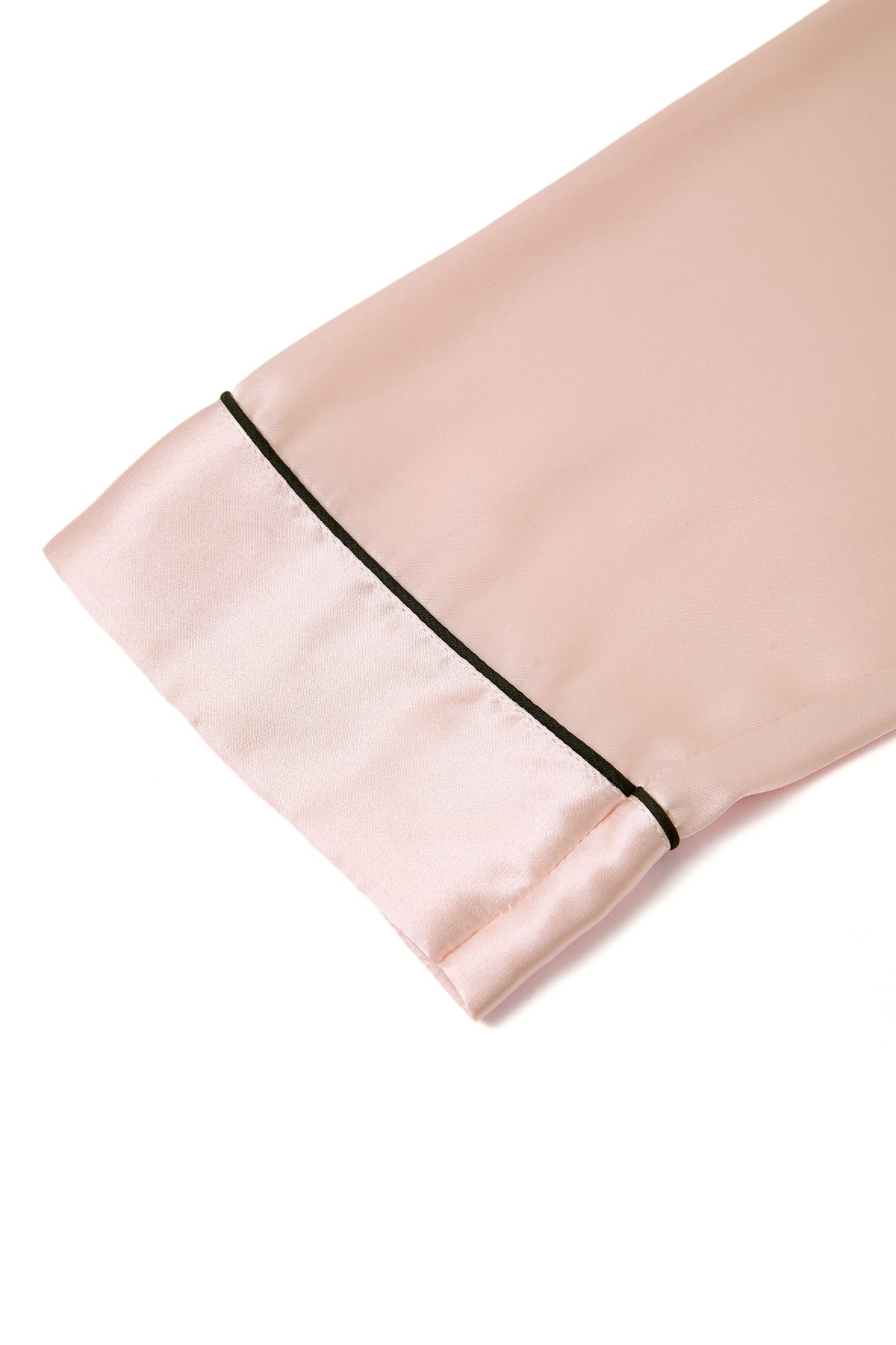 Blushing Skies Silk Pajama Set In Mulberry Silk - Peach Sorbet