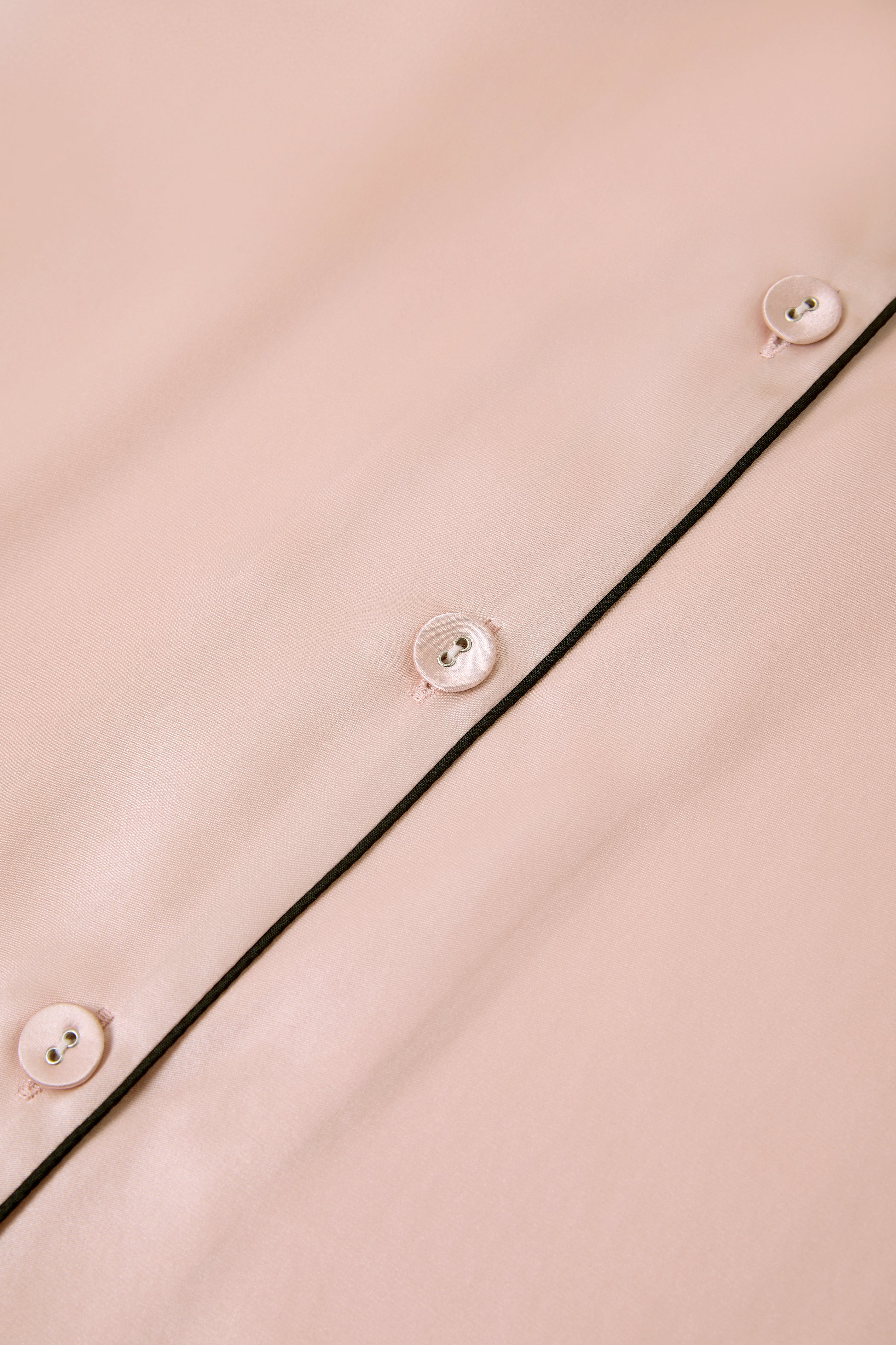Blushing Skies Silk Pajama Set In Mulberry Silk - Peach Sorbet