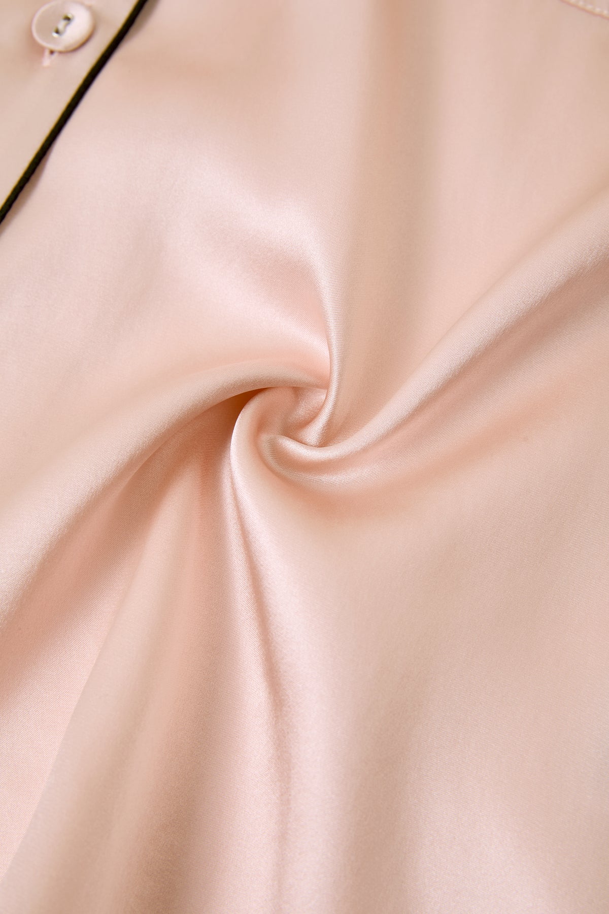 Blushing Skies Silk Pajama Set In Mulberry Silk - Peach Sorbet