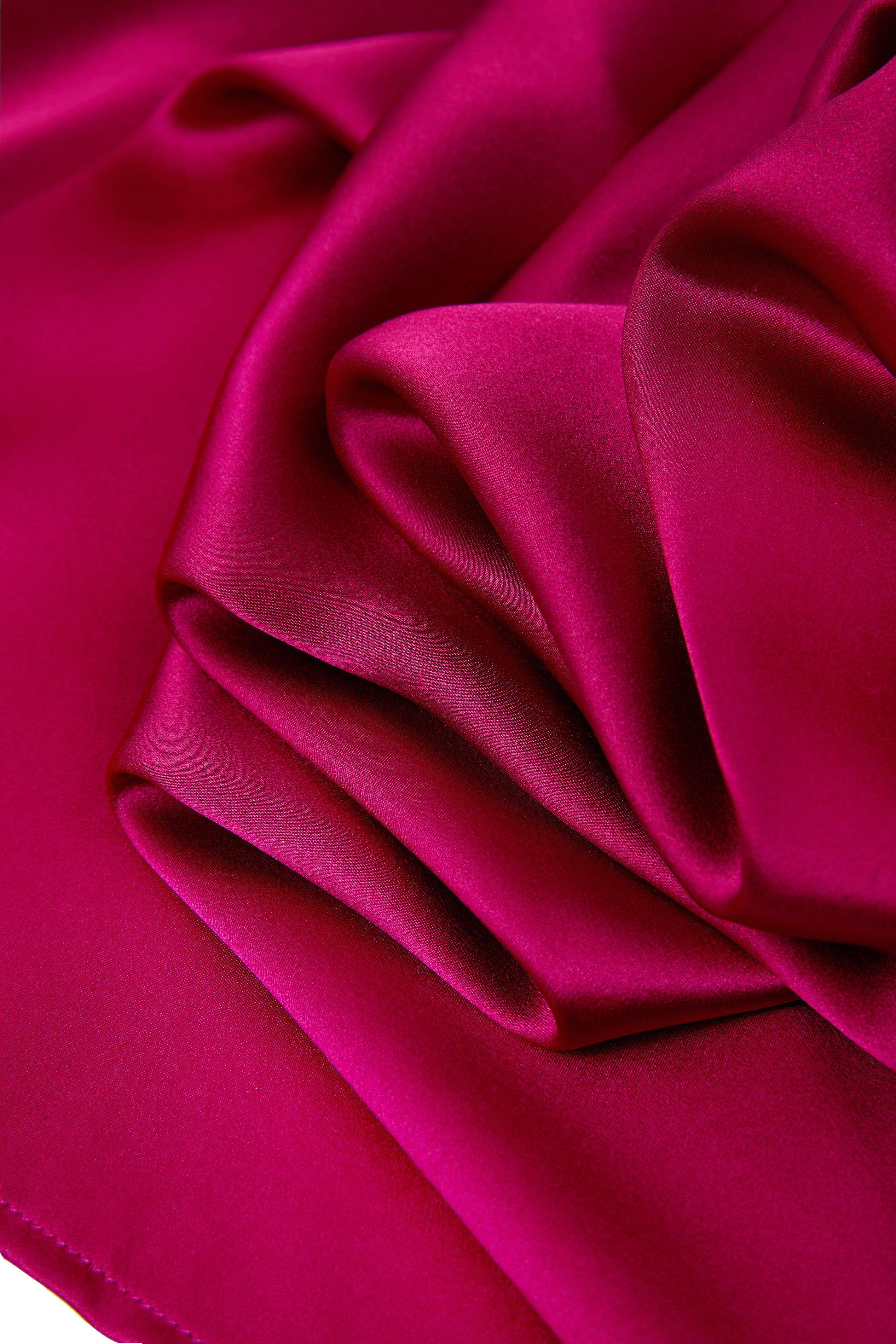 Crimson Maple Robe In Mulberry Silk - Mulled Wine