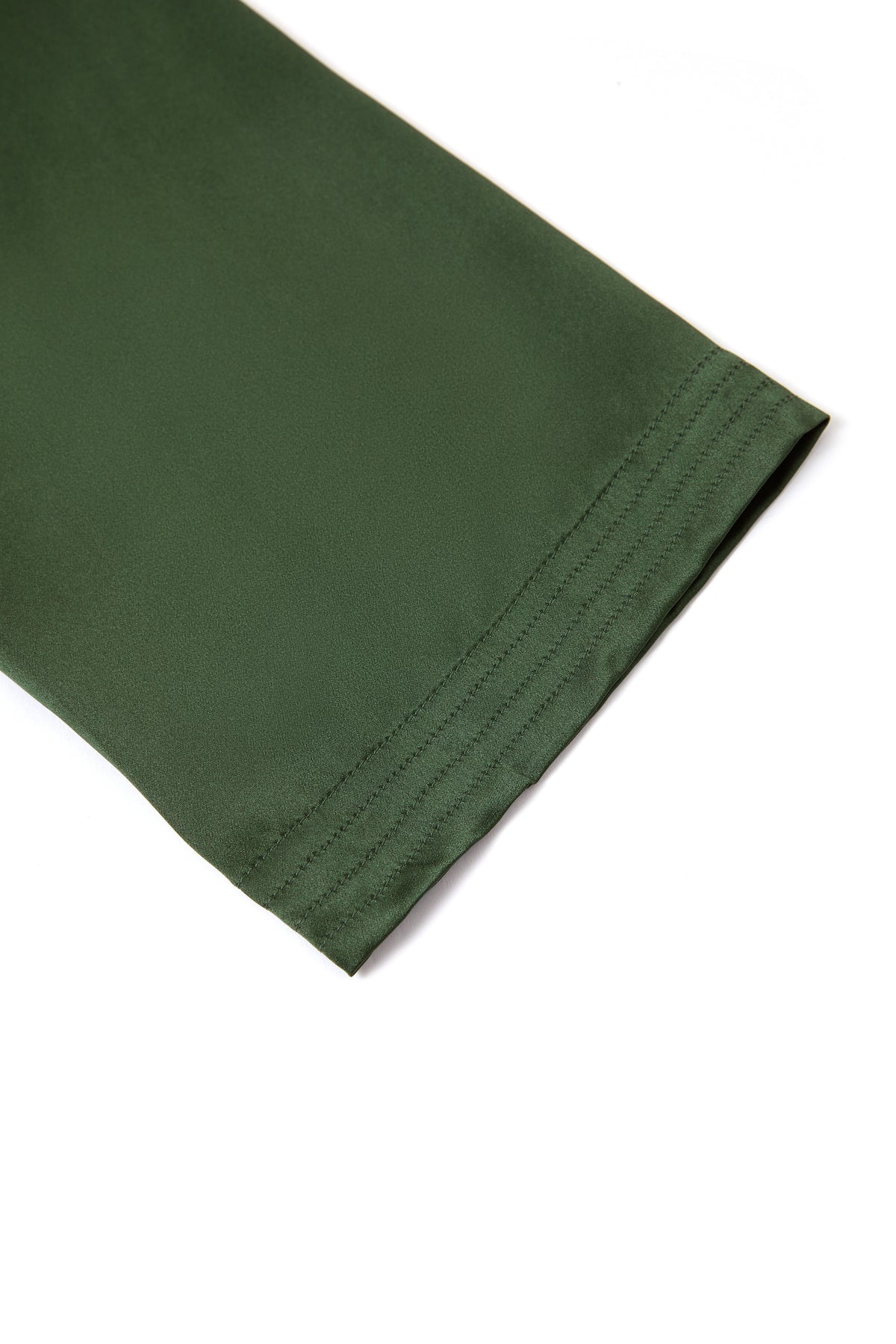 Viridian Lake Chemise and Robe Set In Mulberry Silk - Pine Shadow