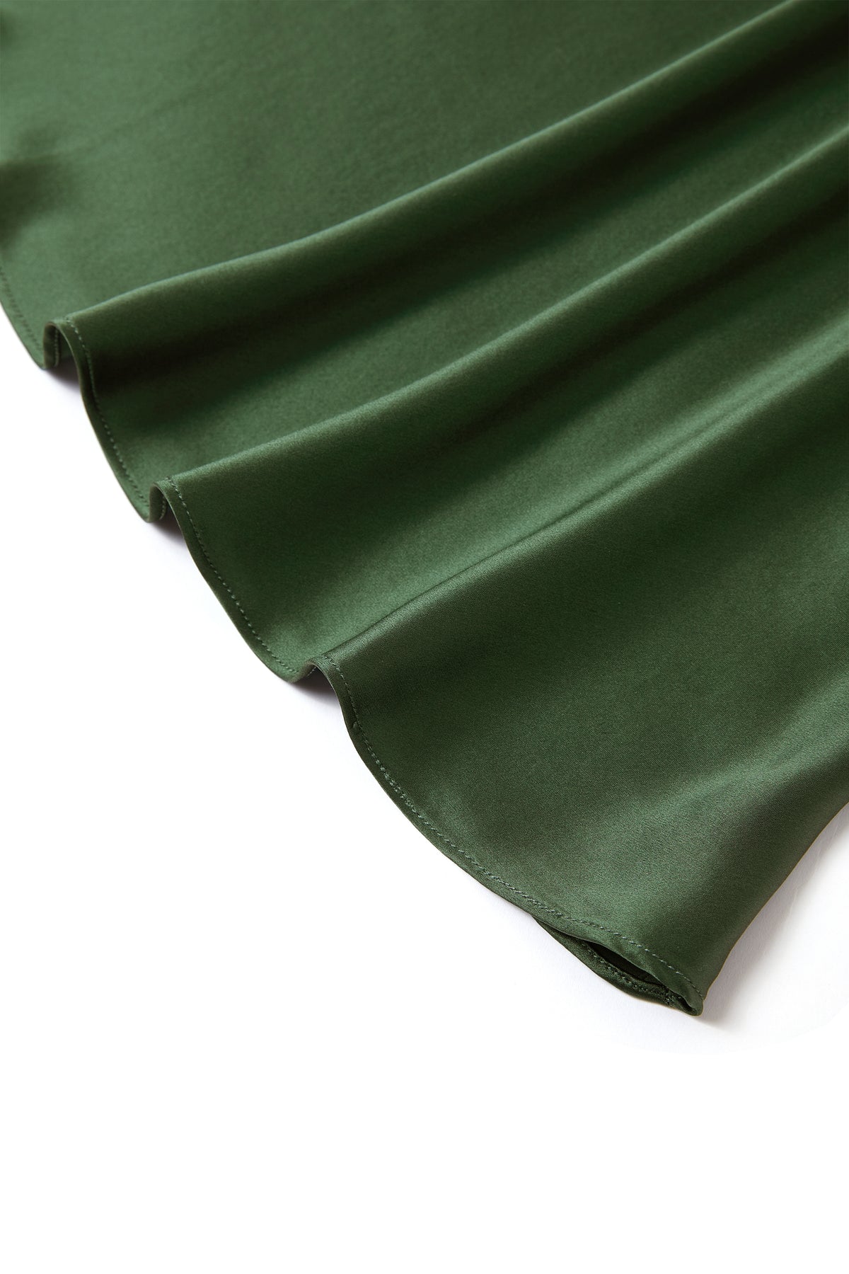 Viridian Lake Chemise and Robe Set In Mulberry Silk - Pine Shadow