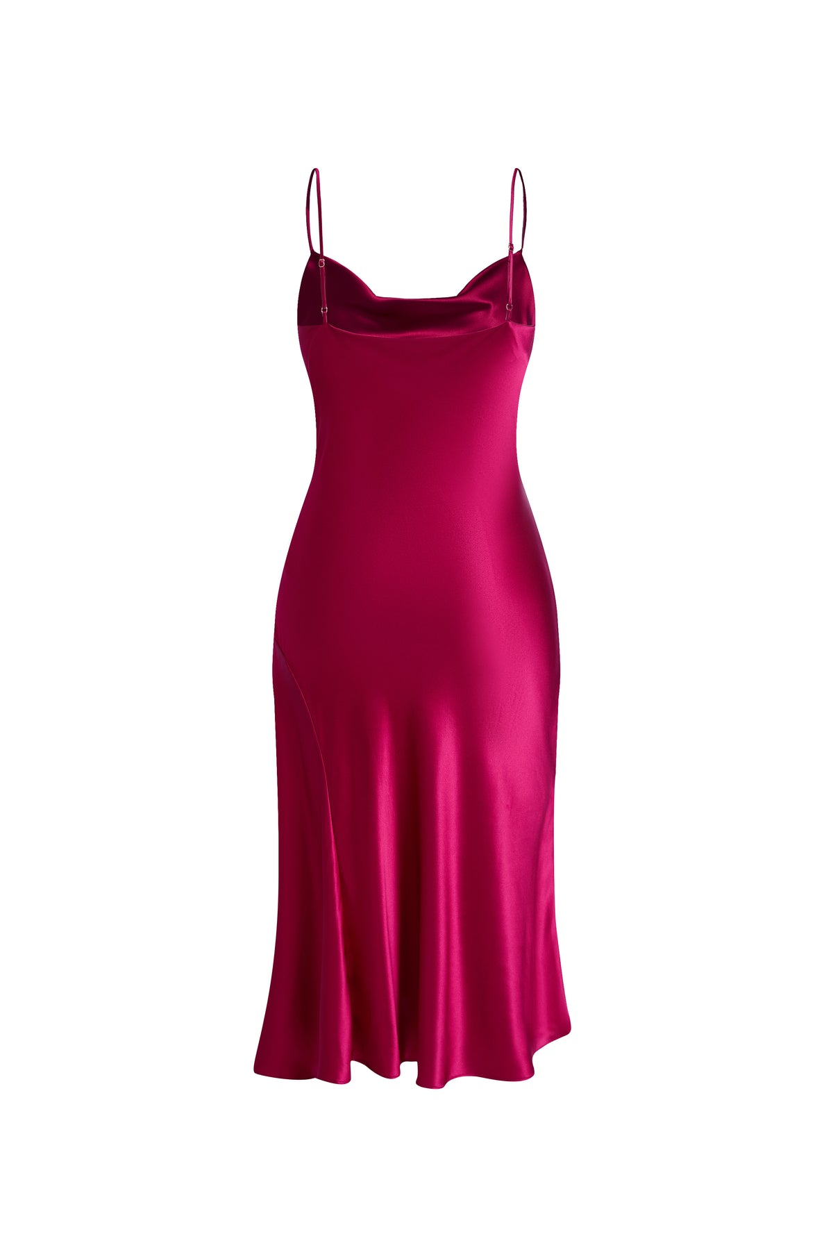Crimson Maple Slip Dress In Mulberry Silk - Mulled Wine