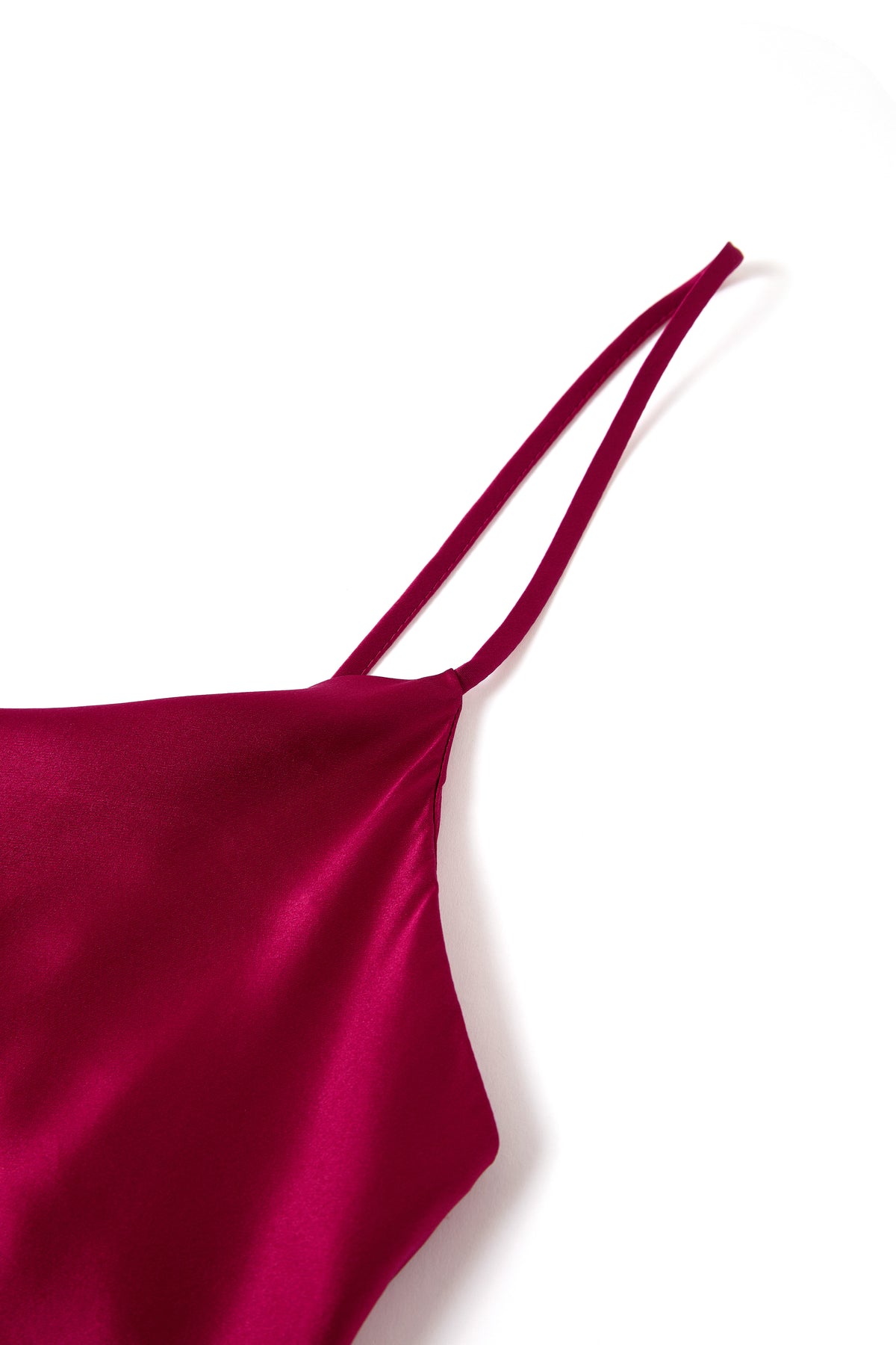 Crimson Maple Slip Dress In Mulberry Silk - Mulled Wine