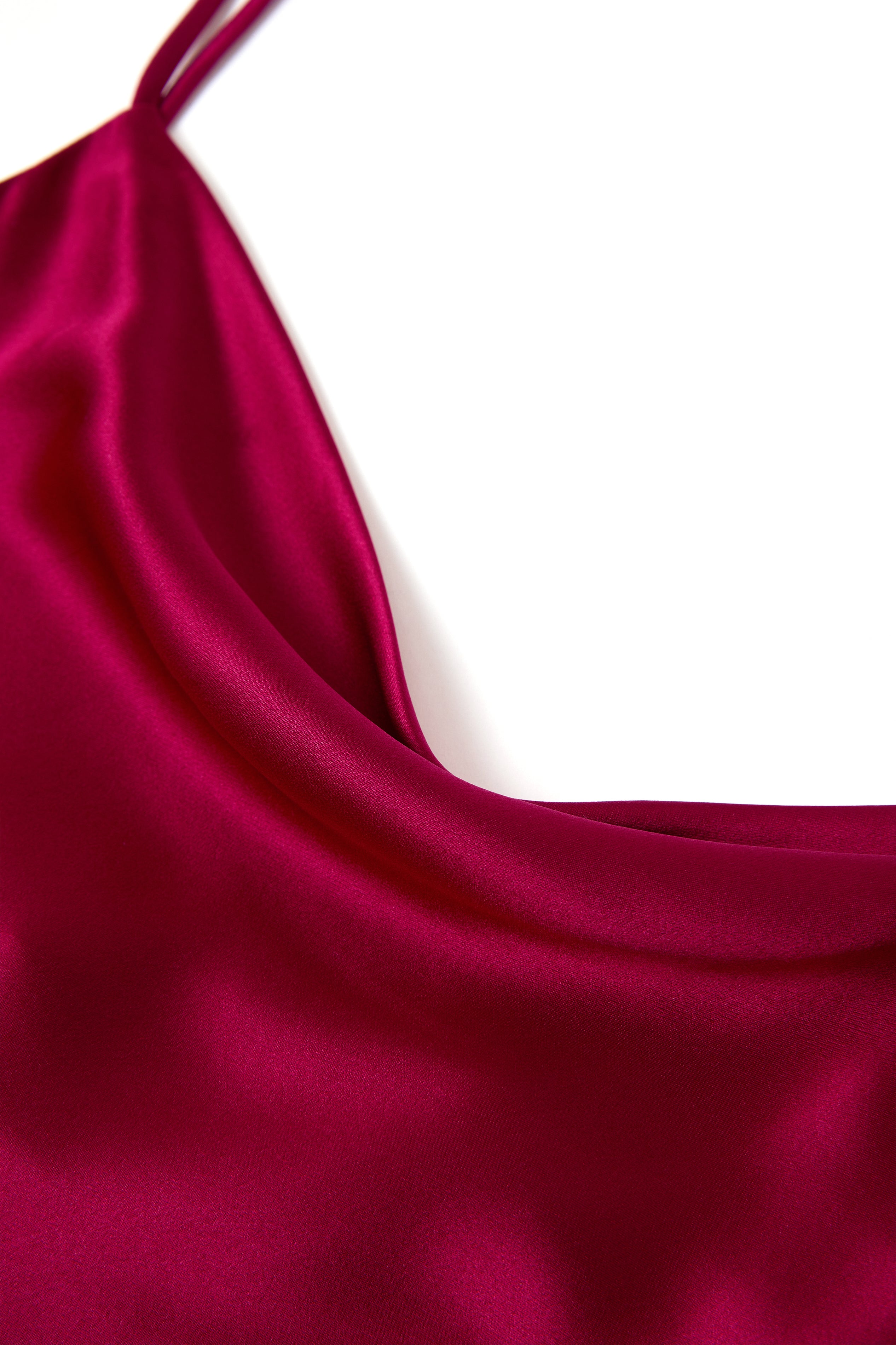 Crimson Maple Slip Dress In Mulberry Silk - Mulled Wine