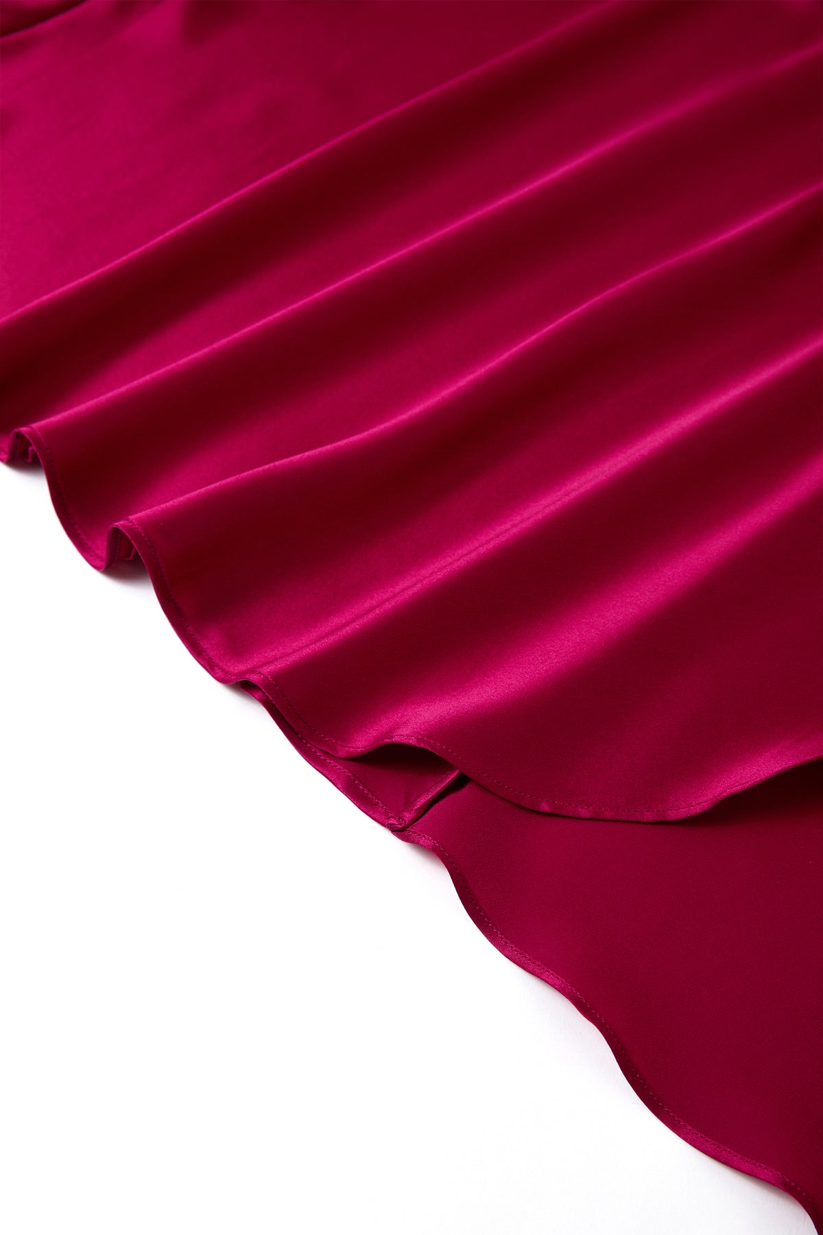 Crimson Maple Slip Dress In Mulberry Silk - Mulled Wine