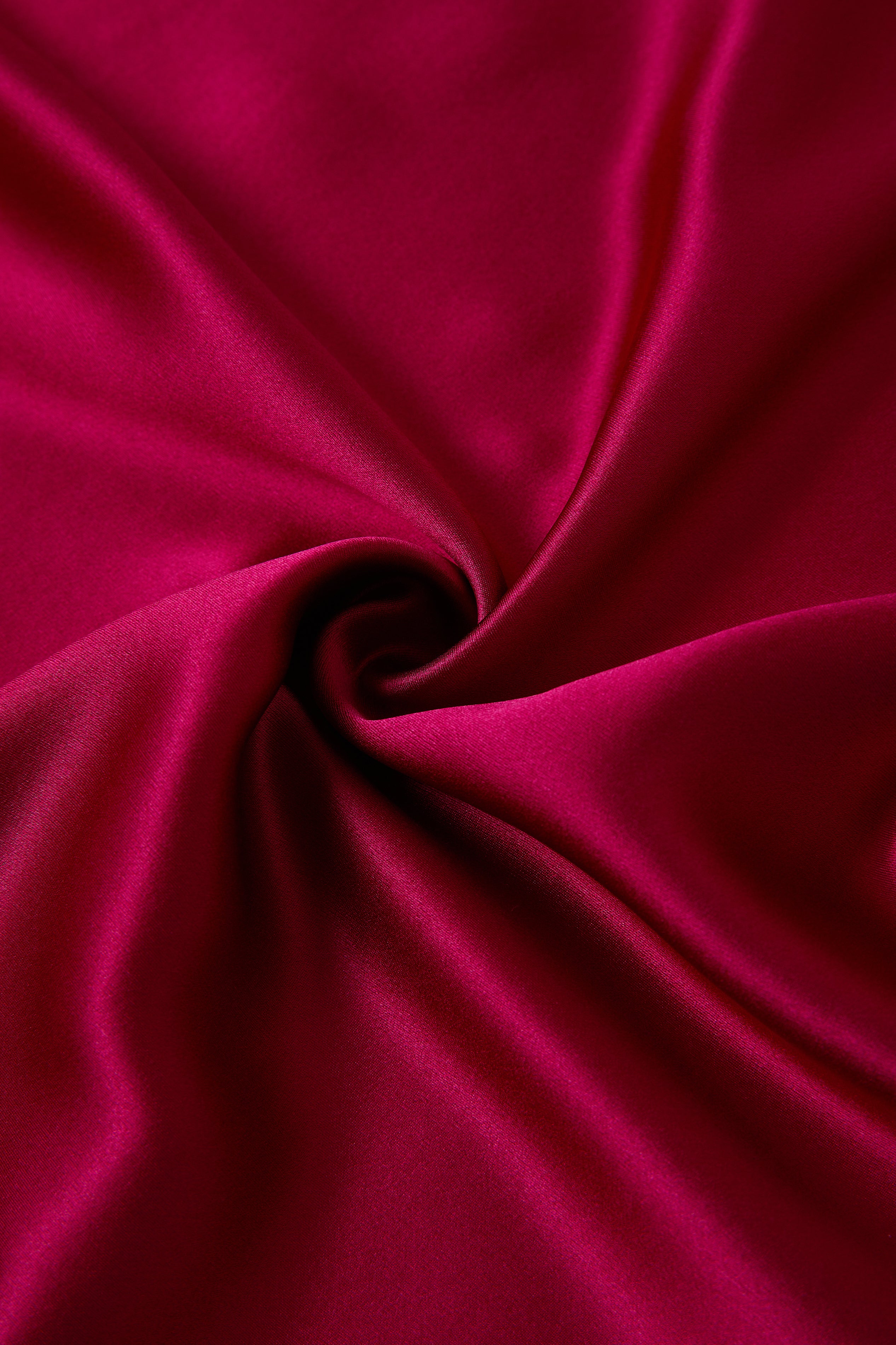 Crimson Maple Slip Dress In Mulberry Silk - Mulled Wine