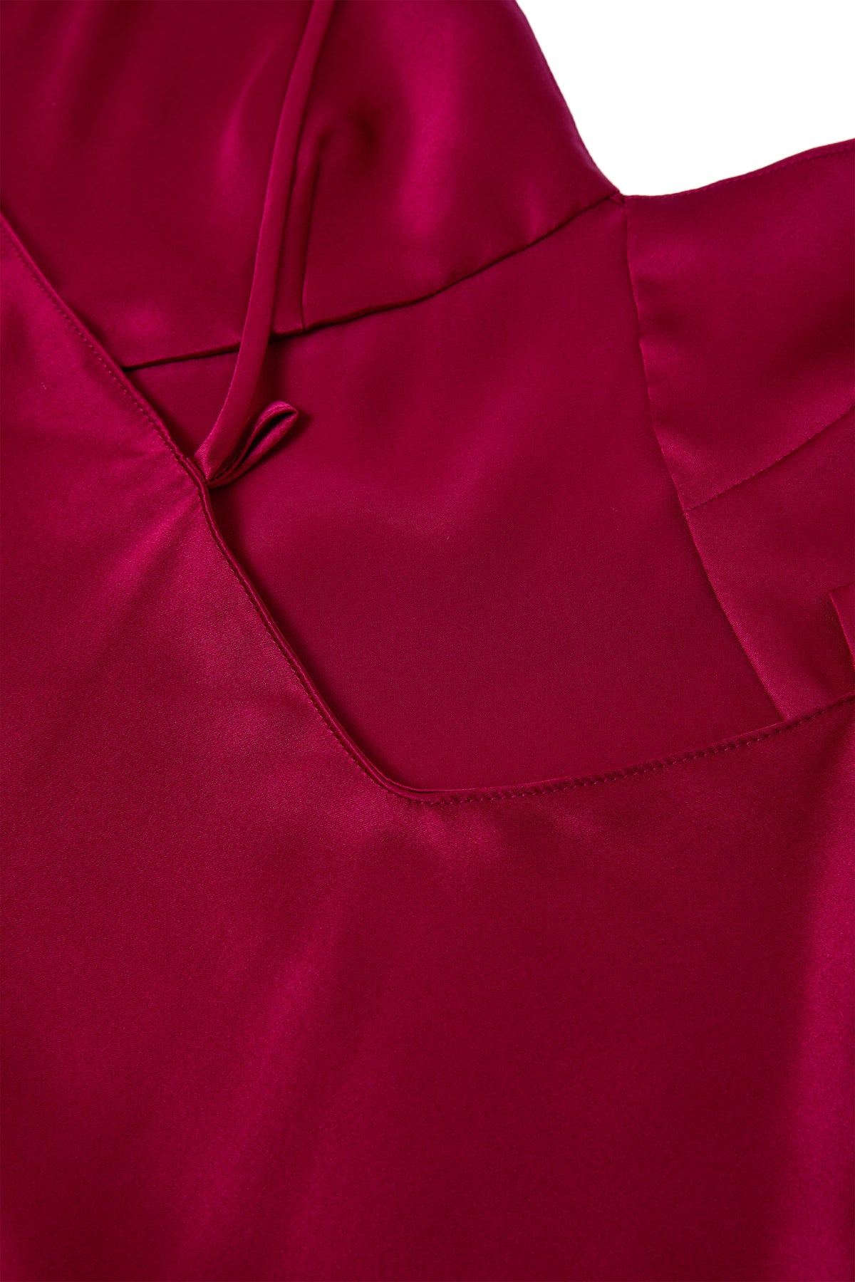 Crimson Maple Slip Dress In Mulberry Silk - Mulled Wine