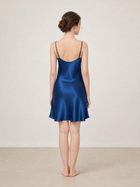 Midnight indigo Slip Dress In Mulberry Silk - Ink Depth