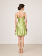 Viridian Lake Slip Dress In Mulberry Silk - Lichen Moss