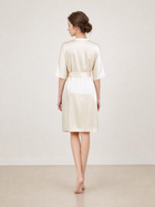 Wheat Shadows Robe In Mulberry Silk - Field Straw