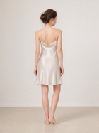 Wheat Shadows Slip Dress In Mulberry Silk - Champagne Breeze