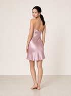 Blushing Skies Slip Dress In Mulberry Silk - Afterglow Rose
