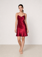 Crimson Maple Slip Dress In Mulberry Silk - Mulled Wine
