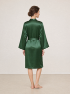 Viridian Lake Chemise and Robe Set In Mulberry Silk - Pine Shadow