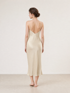 Wheat Shadows Slip Dress In Mulberry Silk - Champagne Breeze
