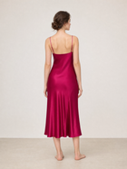 Crimson Maple Slip Dress In Mulberry Silk - Mulled Wine