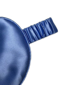 Midnight indigo Eye Mask In Mulberry Silk - Twilight Sea
