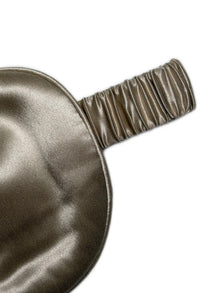 Wheat Shadows Eye Mask In Mulberry Silk - Champagne Breeze