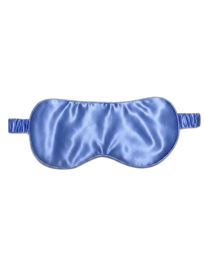 Midnight indigo Eye Mask In Mulberry Silk - Twilight Sea