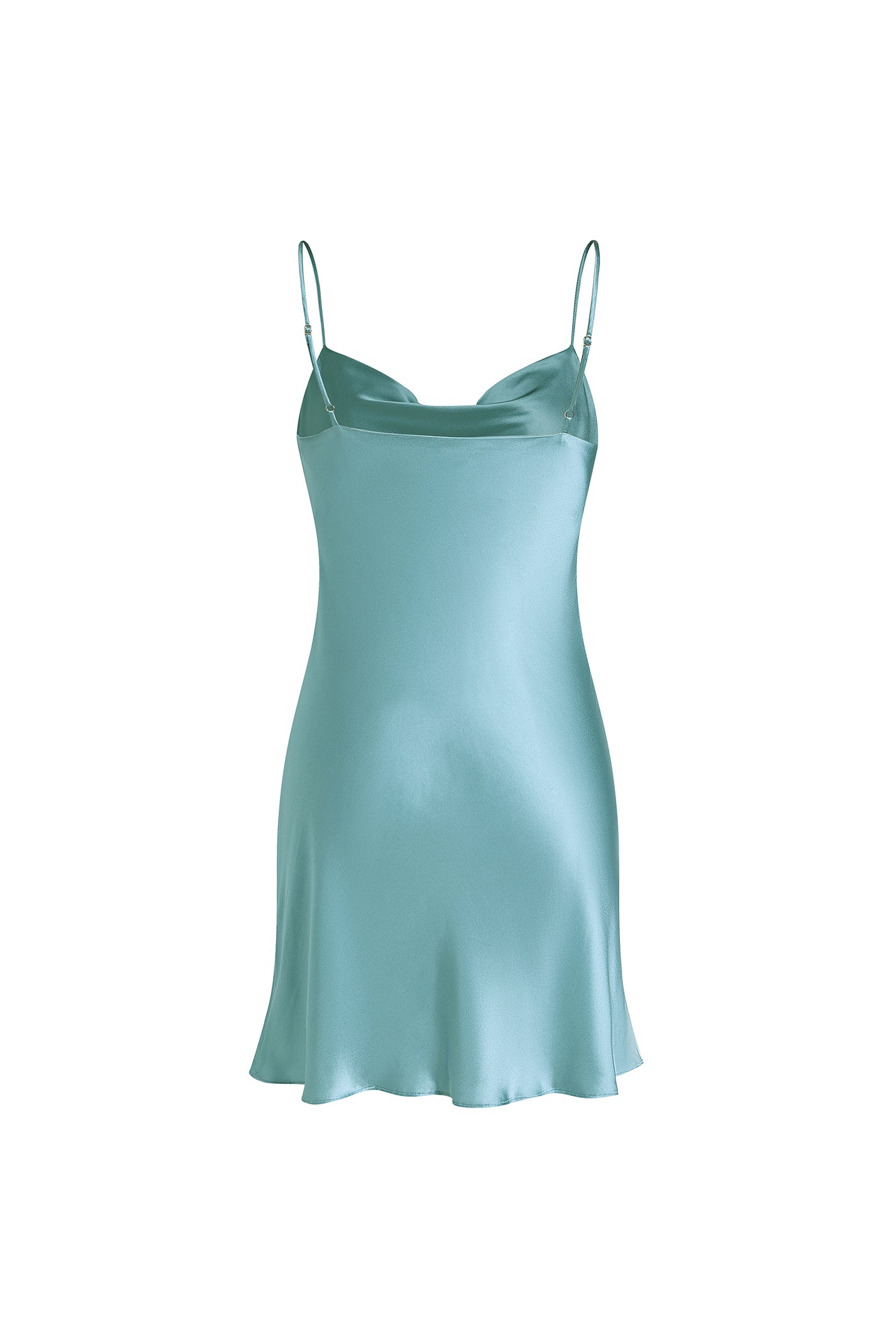 Viridian Lake Slip Dress in Mulberry Silk - Twilight Sea