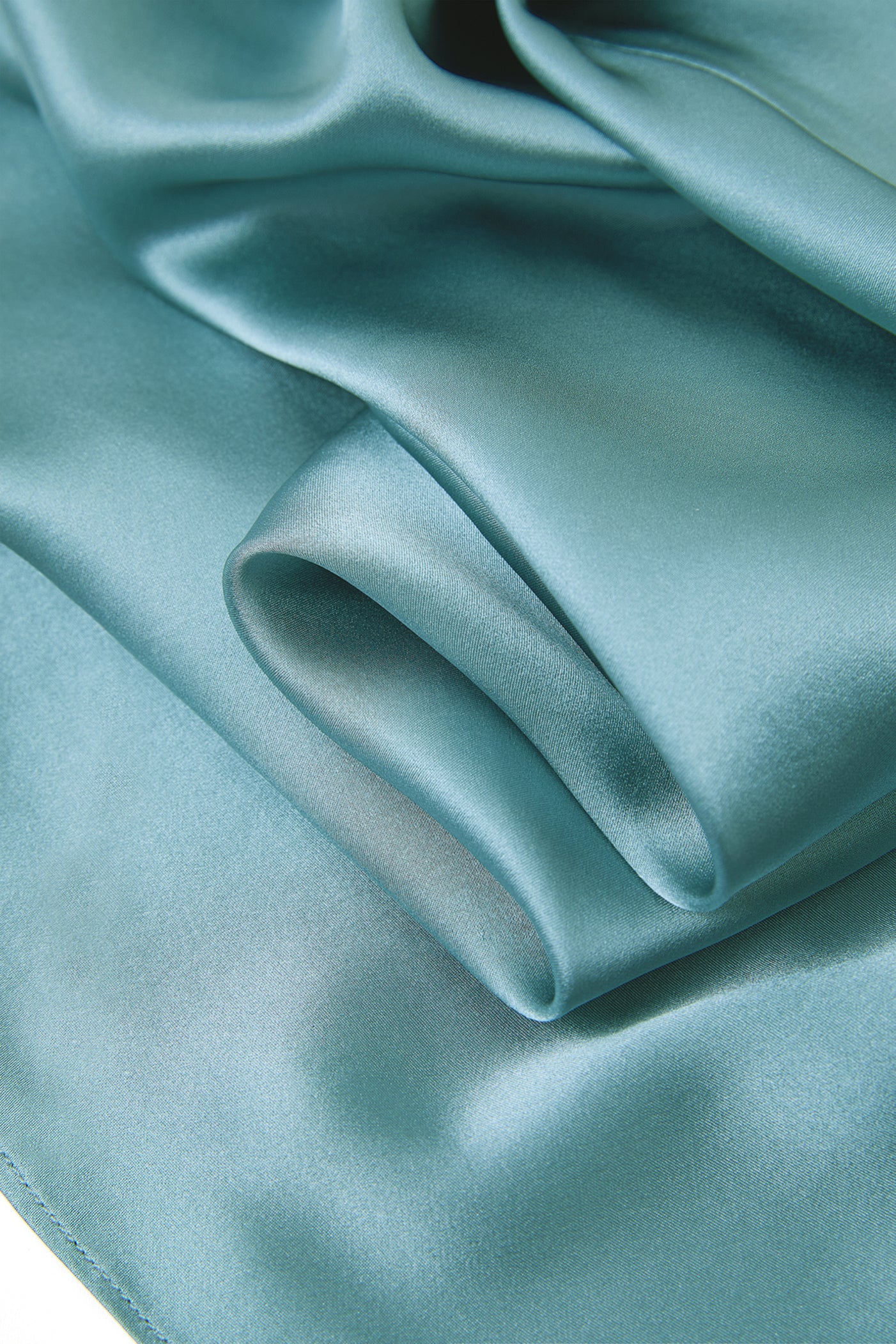 Viridian Lake Slip Dress in Mulberry Silk - Twilight Sea