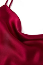 Crimson Maple Slip Dress In Mulberry Silk - Mulled Wine