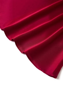 Crimson Maple Slip Dress In Mulberry Silk - Mulled Wine