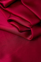 Crimson Maple Slip Dress In Mulberry Silk - Mulled Wine
