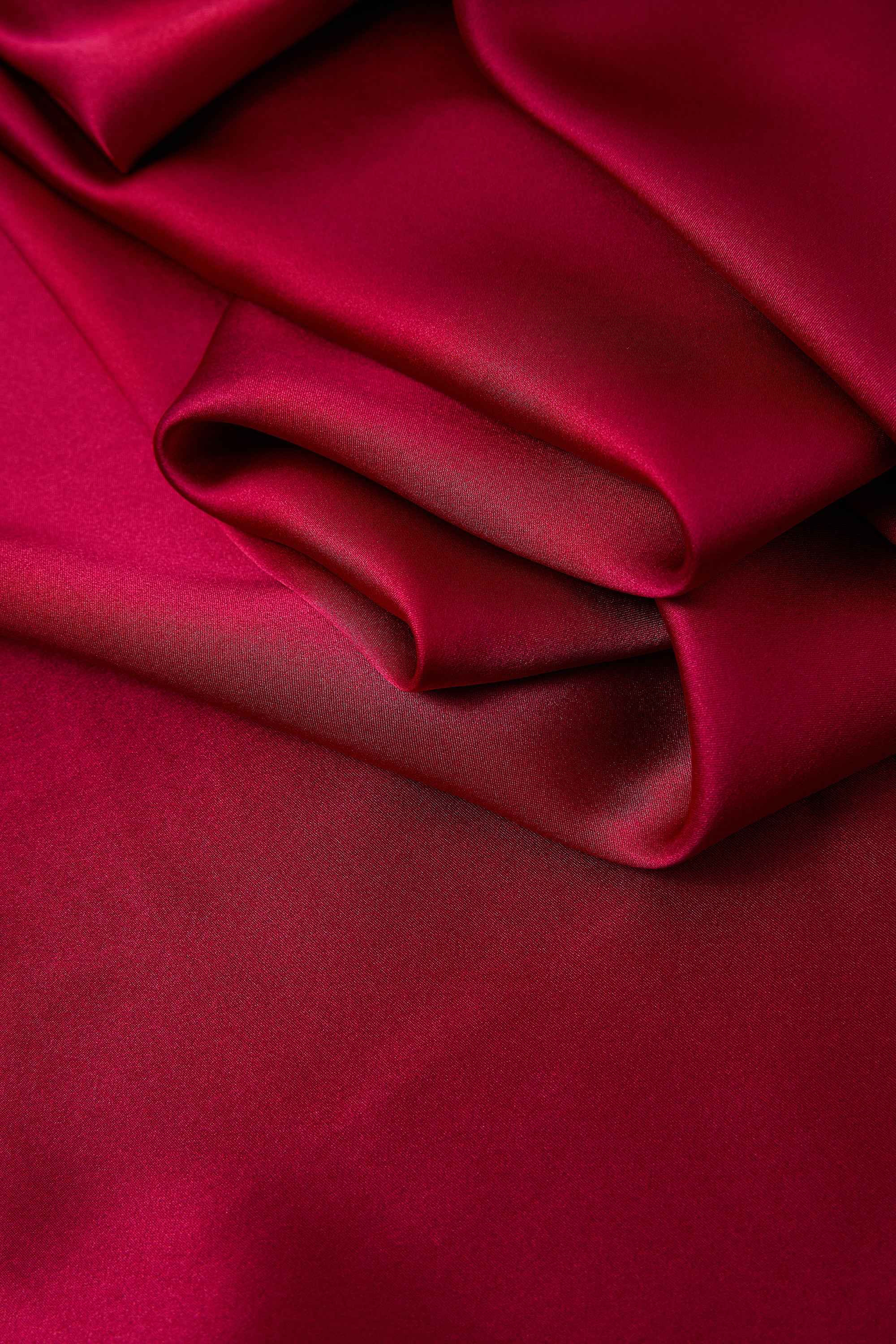 Crimson Maple Slip Dress In Mulberry Silk - Mulled Wine