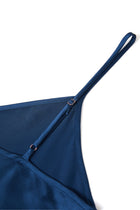 Midnight indigo Slip Dress In Mulberry Silk - Ink Depth