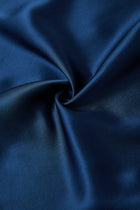 Midnight indigo Slip Dress In Mulberry Silk - Ink Depth