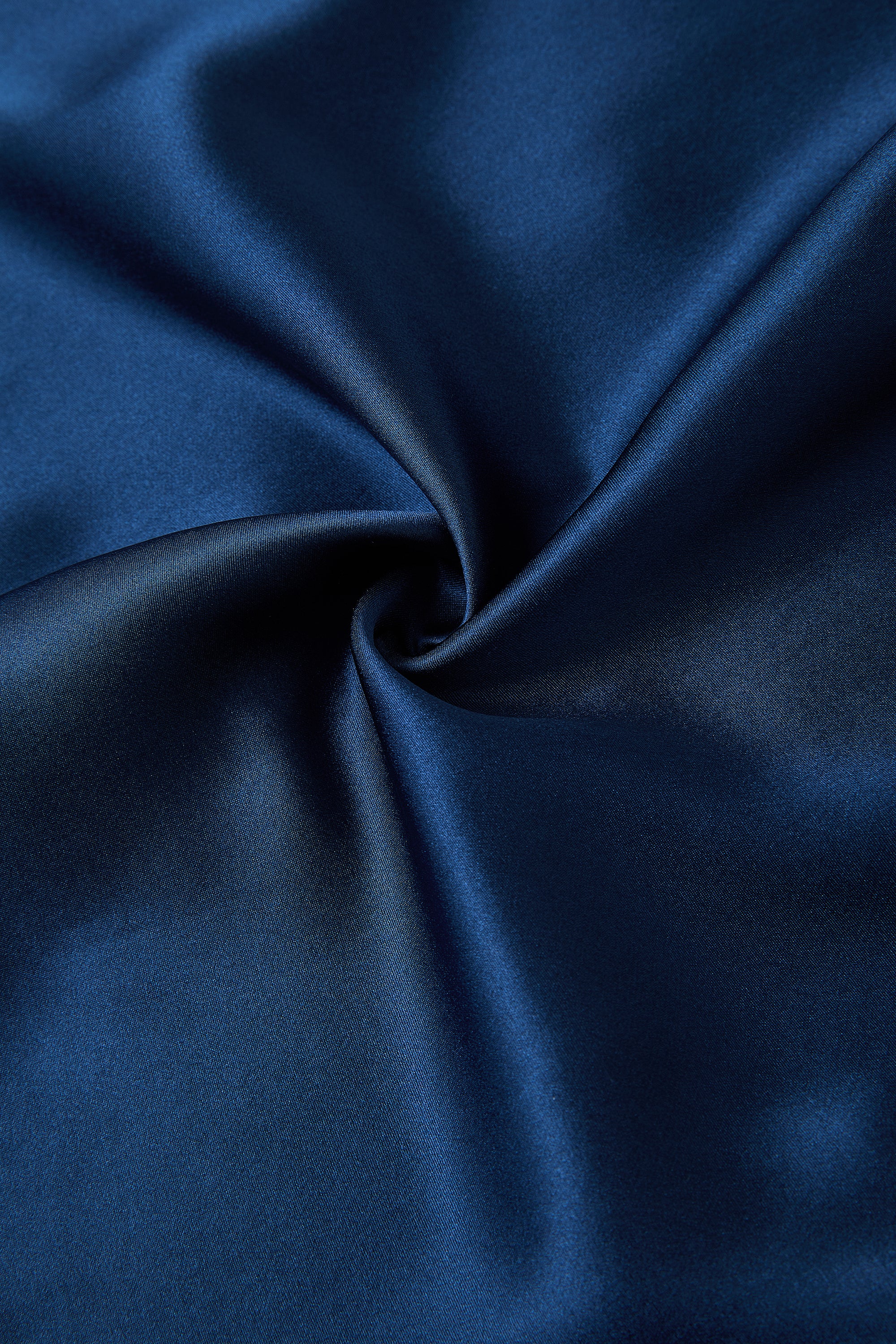 Midnight indigo Slip Dress In Mulberry Silk - Ink Depth