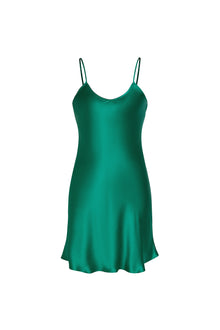 Viridian Lake Slip Dress In Mulberry Silk - Viridian Depth