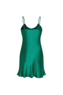 Viridian Lake Slip Dress In Mulberry Silk - Viridian Depth
