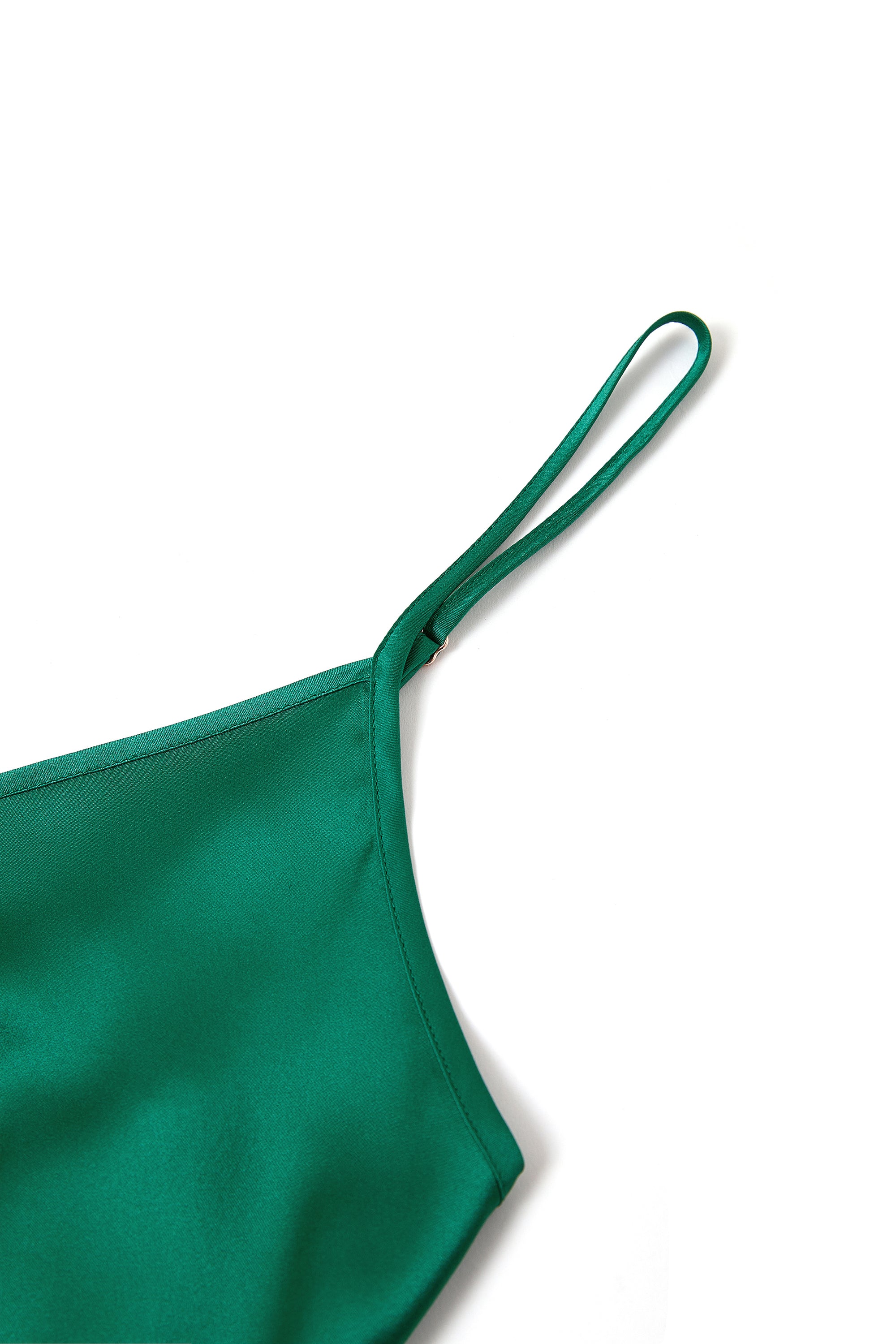 Viridian Lake Slip Dress In Mulberry Silk - Viridian Depth