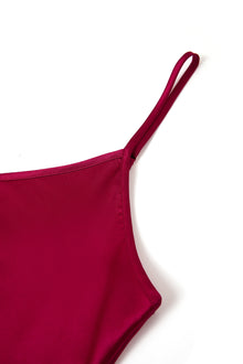 Crimson Maple Slip Dress In Mulberry Silk - Mulled Wine