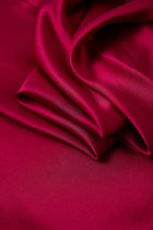 Crimson Maple Slip Dress In Mulberry Silk - Mulled Wine