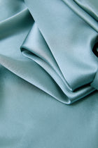 Viridian Lake Silk Pajama Set In Mulberry Silk - Twilight Sea