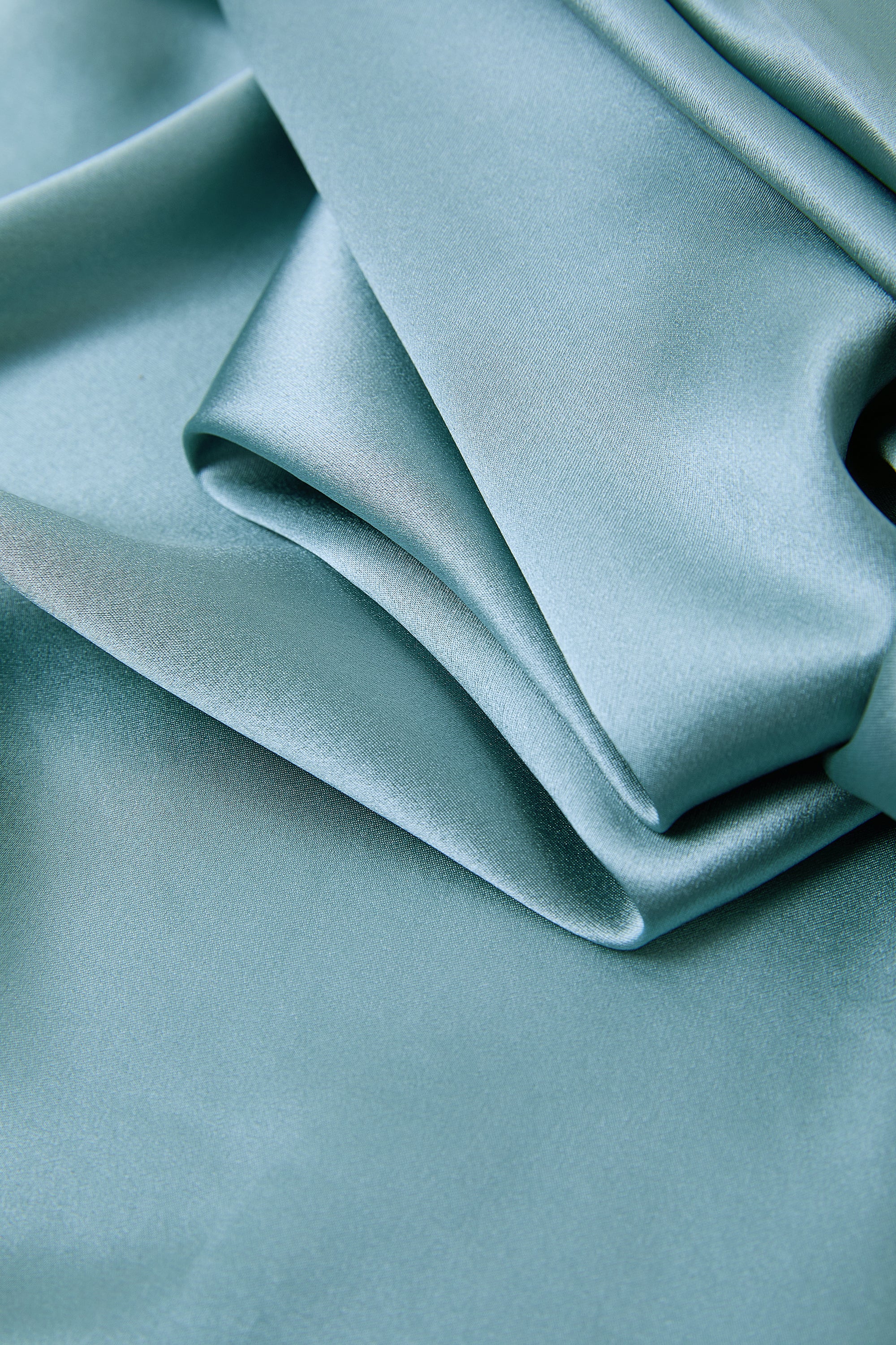 Viridian Lake Silk Pajama Set In Mulberry Silk - Twilight Sea