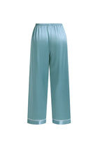 Viridian Lake Silk Pajama Set In Mulberry Silk - Twilight Sea