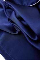Midnight indigo Silk Pajama Set In Mulberry Silk - Indigo Drift