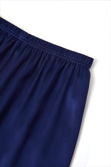 Midnight indigo Silk Pajama Set In Mulberry Silk - Indigo Drift