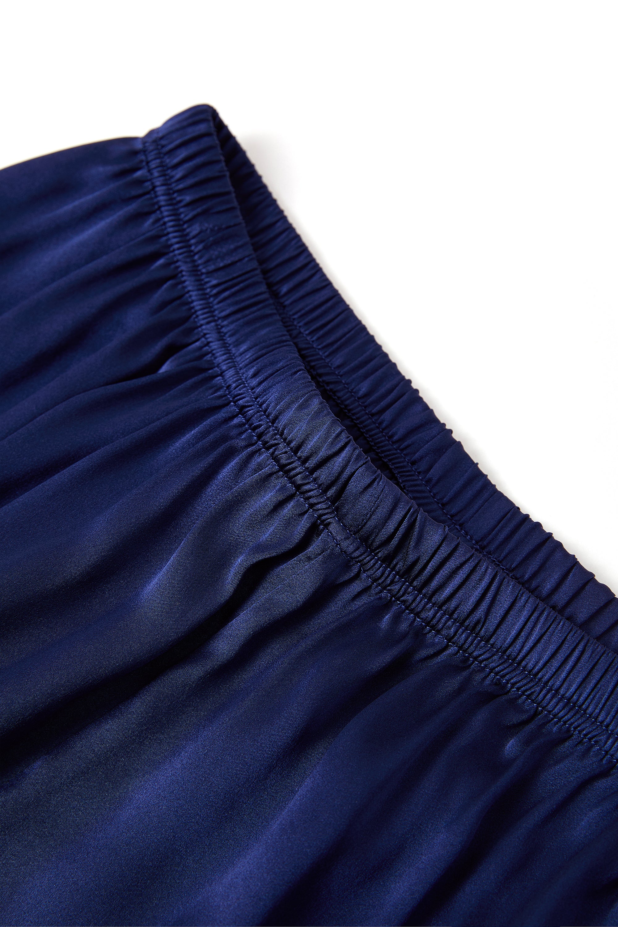 Midnight indigo Silk Pajama Set In Mulberry Silk - Indigo Drift