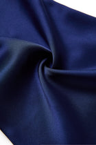 Midnight indigo Silk Pajama Set In Mulberry Silk - Indigo Drift