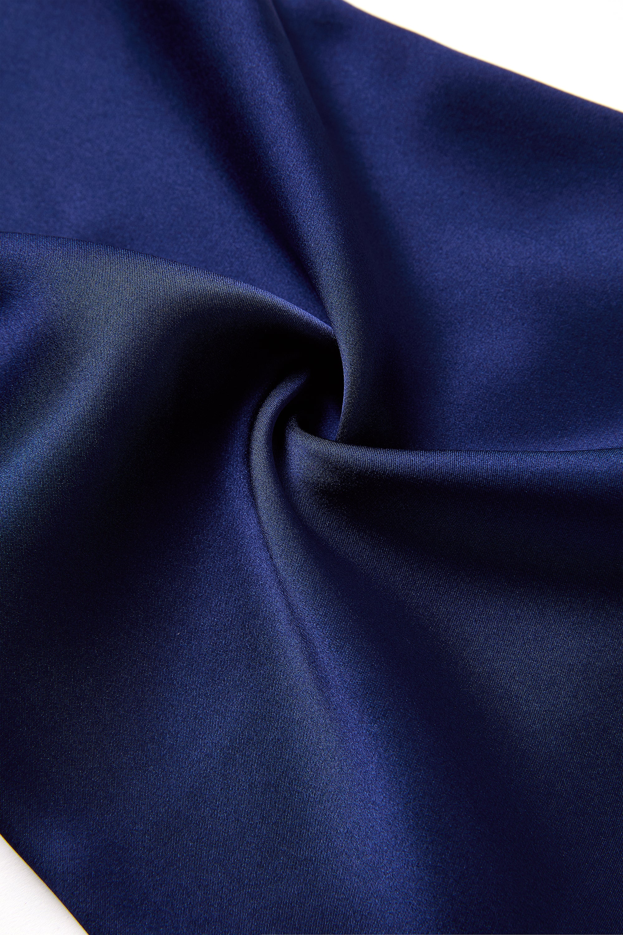Midnight indigo Silk Pajama Set In Mulberry Silk - Indigo Drift